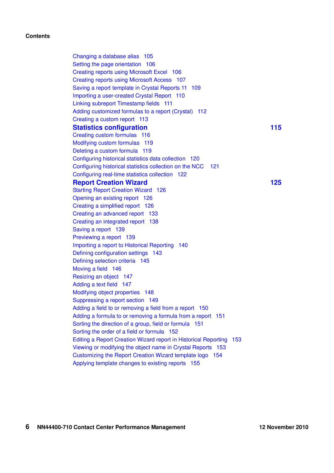 Avaya NN44400-710 manual Statistics configuration 115 