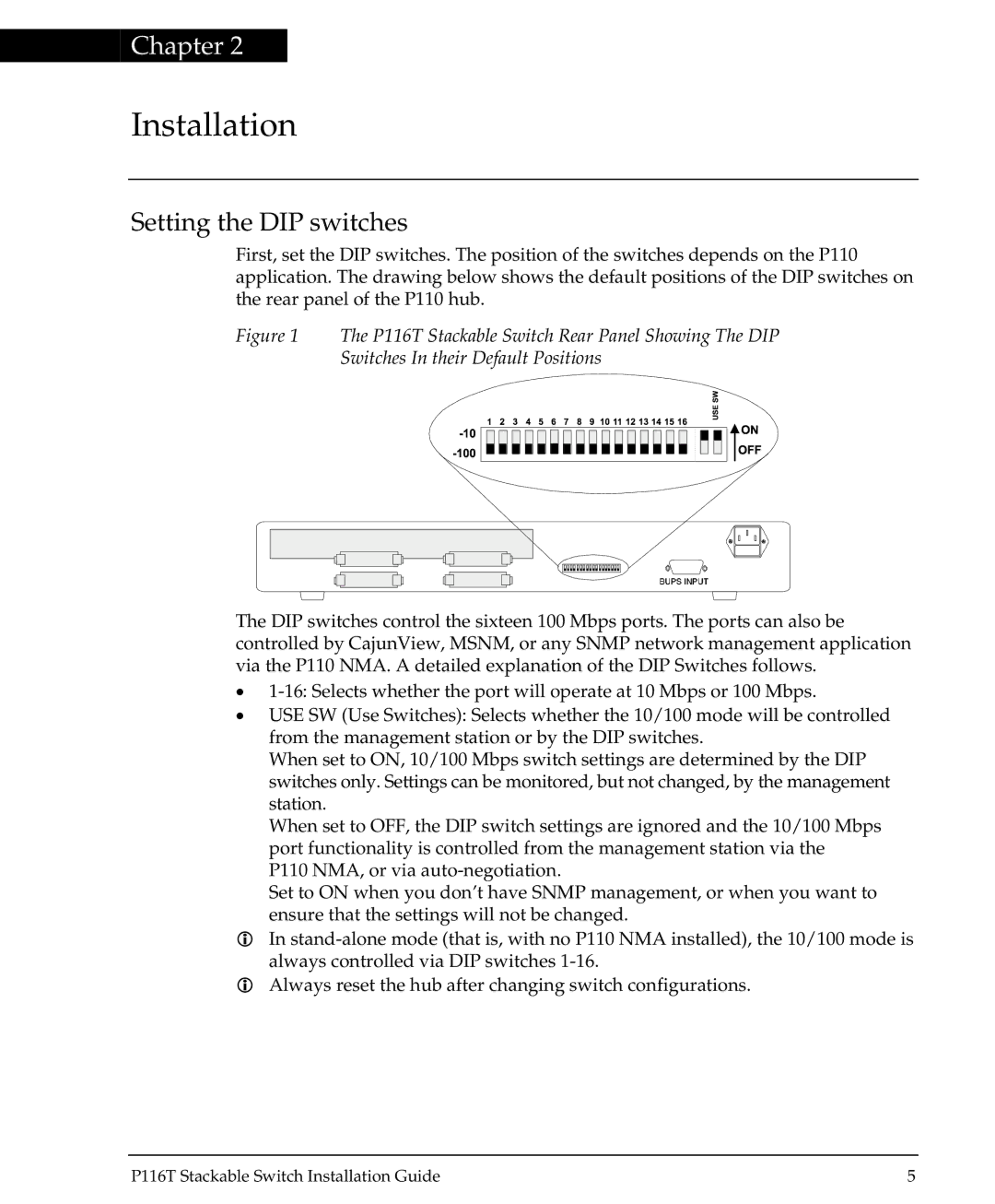 Avaya P116T manual Installation 