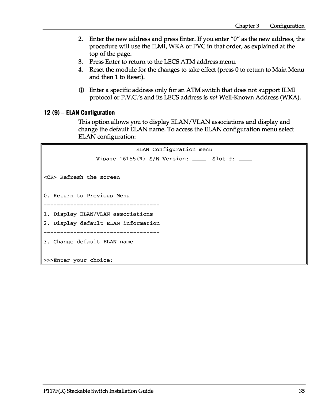 Avaya P117F(R) manual 12 9 - ELAN Configuration 