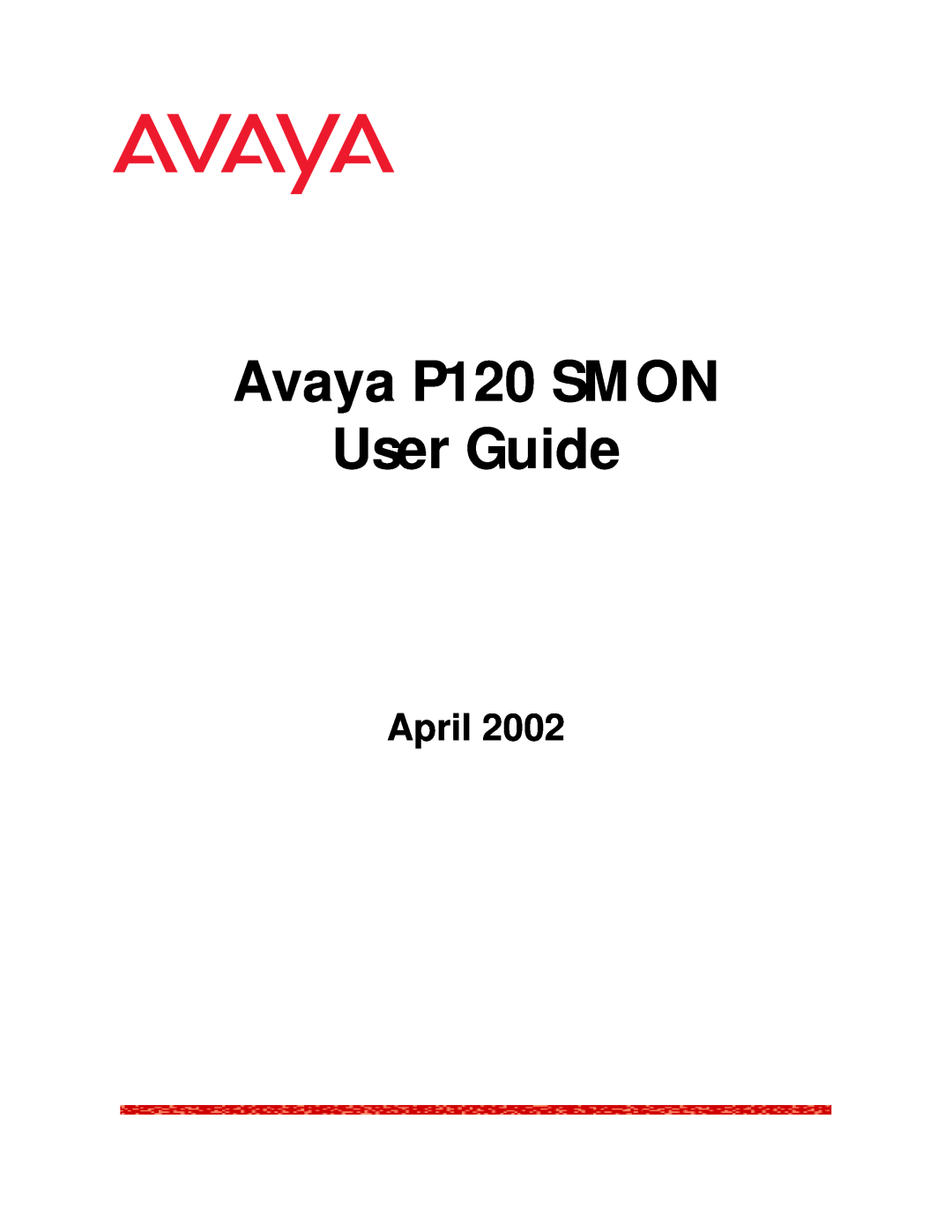 Avaya manual Avaya P120 SMON User Guide, April 
