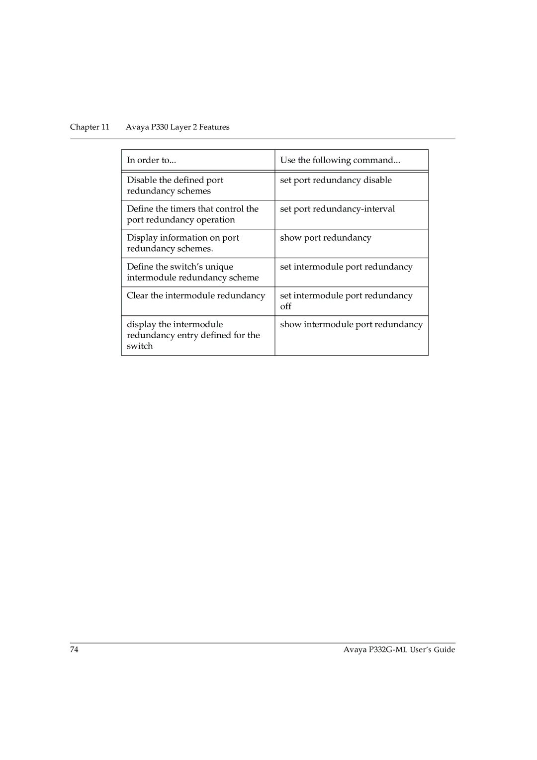 Avaya P332G-ML manual Avaya P330 Layer 2 Features 