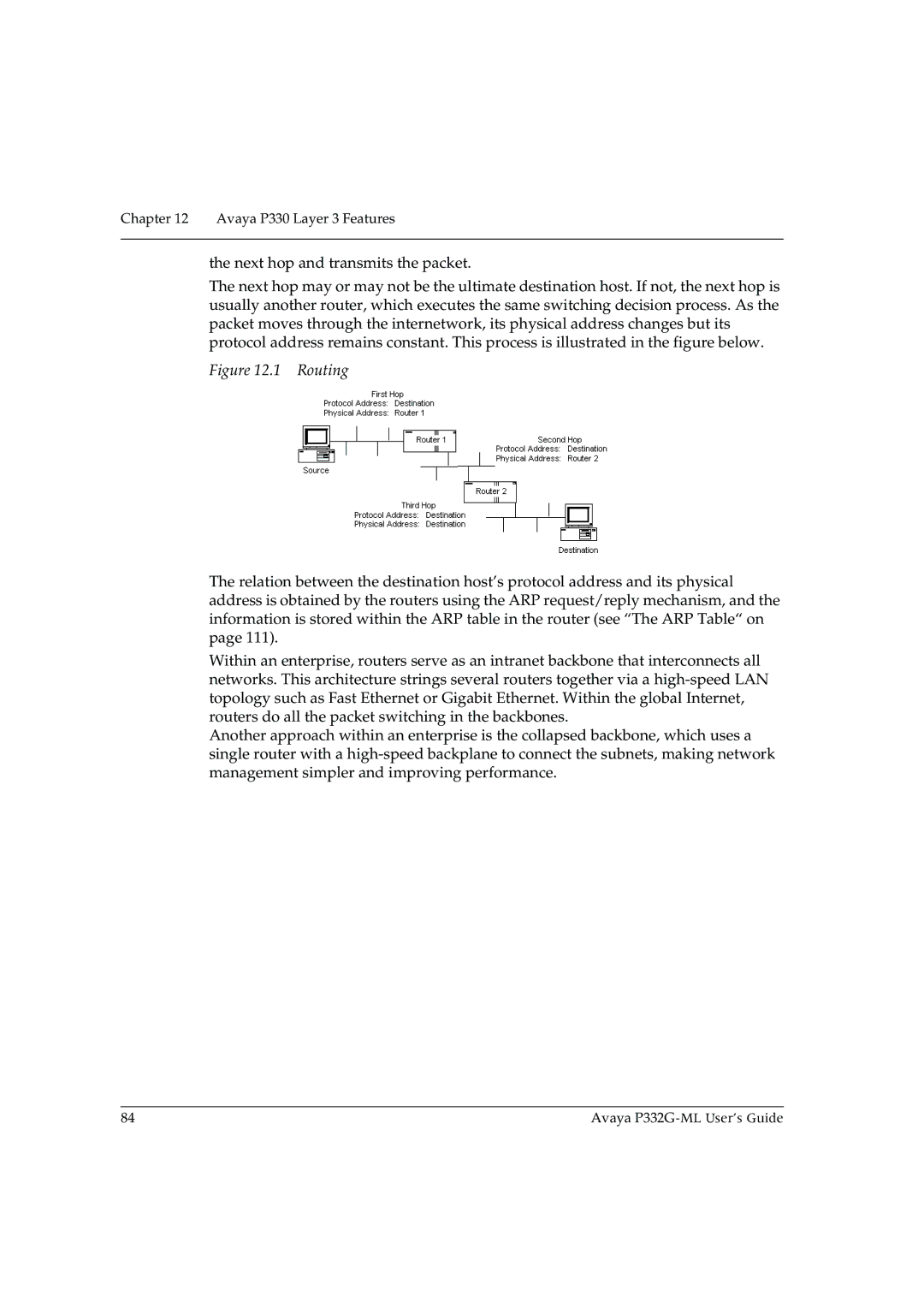 Avaya P332G-ML manual Routing 