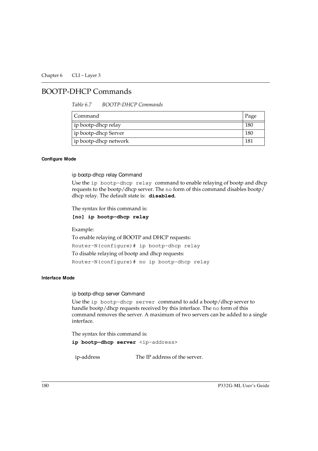 Avaya P332G-ML manual BOOTP-DHCP Commands, No ip bootp-dhcp relay, Router-Nconfigure# ip bootp-dhcp relay 