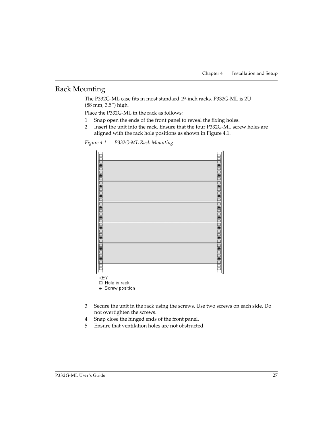 Avaya manual P332G-ML Rack Mounting 