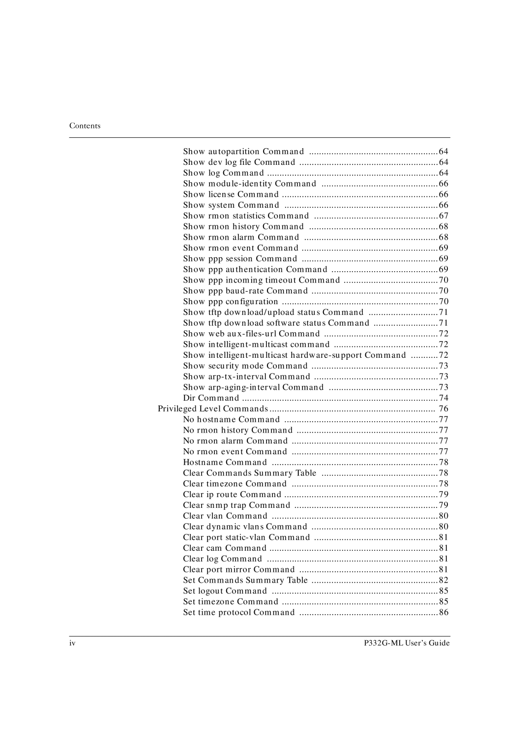 Avaya P332G-ML manual Contents 