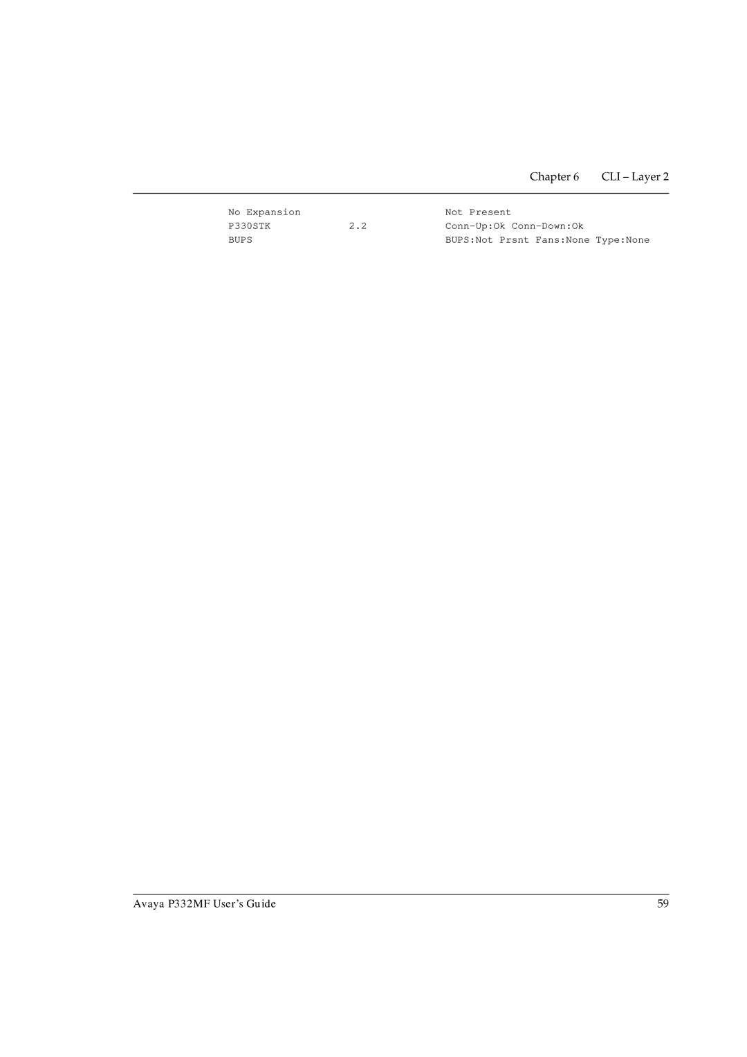 Avaya P332MF manual No Expansion Not Present 