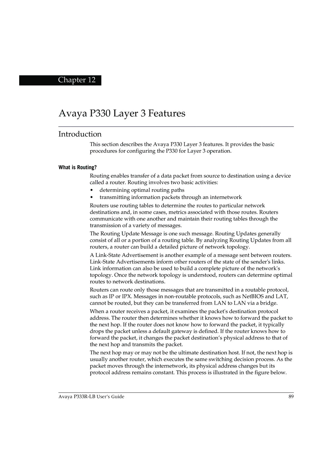 Avaya P333R-LB manual Avaya P330 Layer 3 Features, What is Routing? 