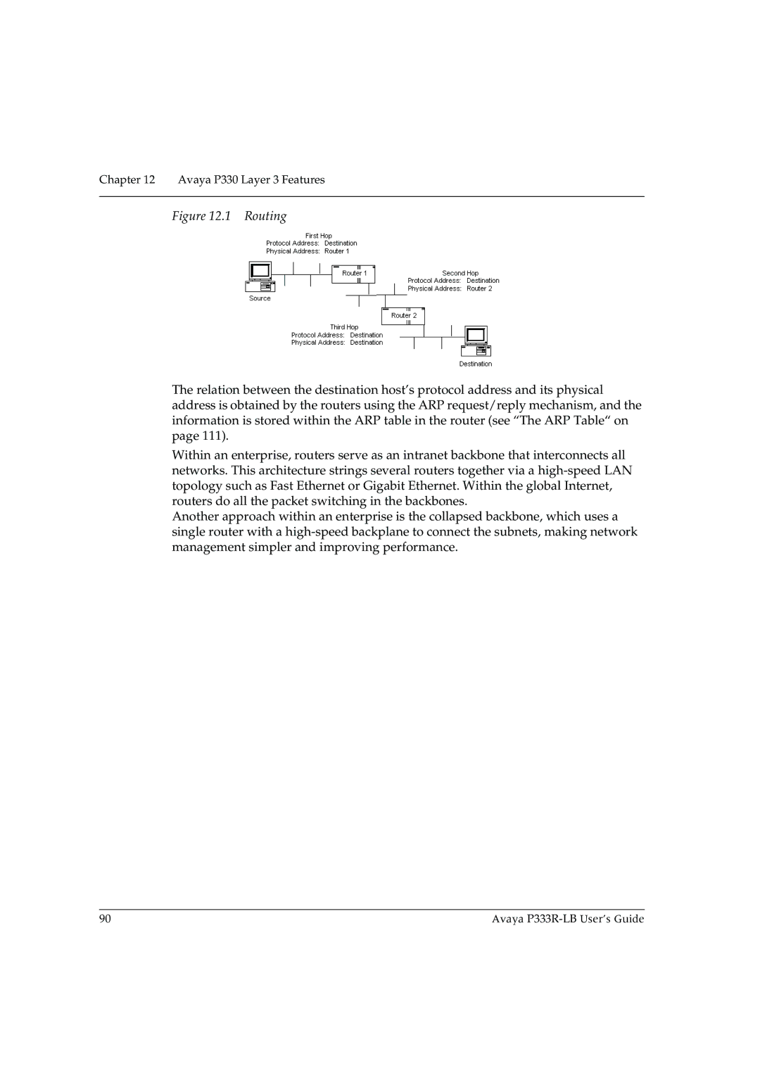 Avaya P333R-LB manual Routing 