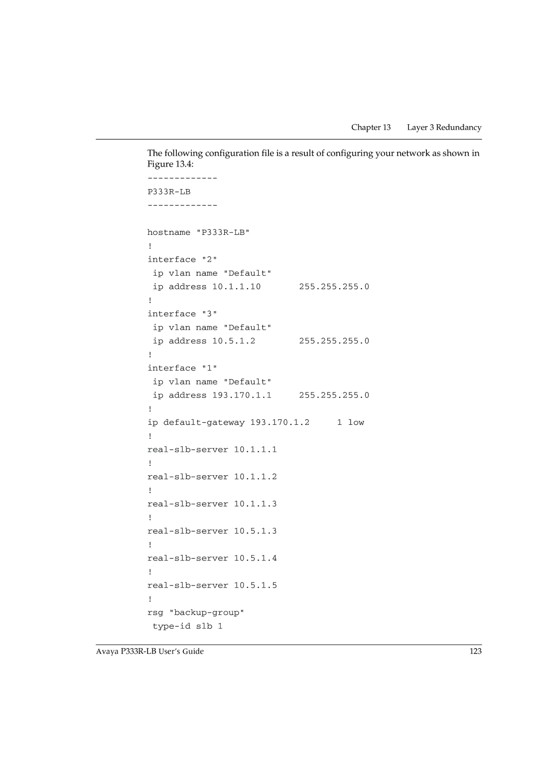 Avaya manual Avaya P333R-LB User’s Guide 123 