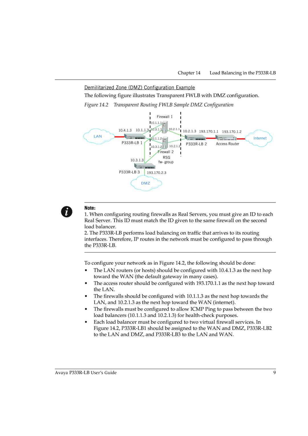 Avaya P333R-LB manual Demilitarized Zone DMZ Configuration Example, Firewall 