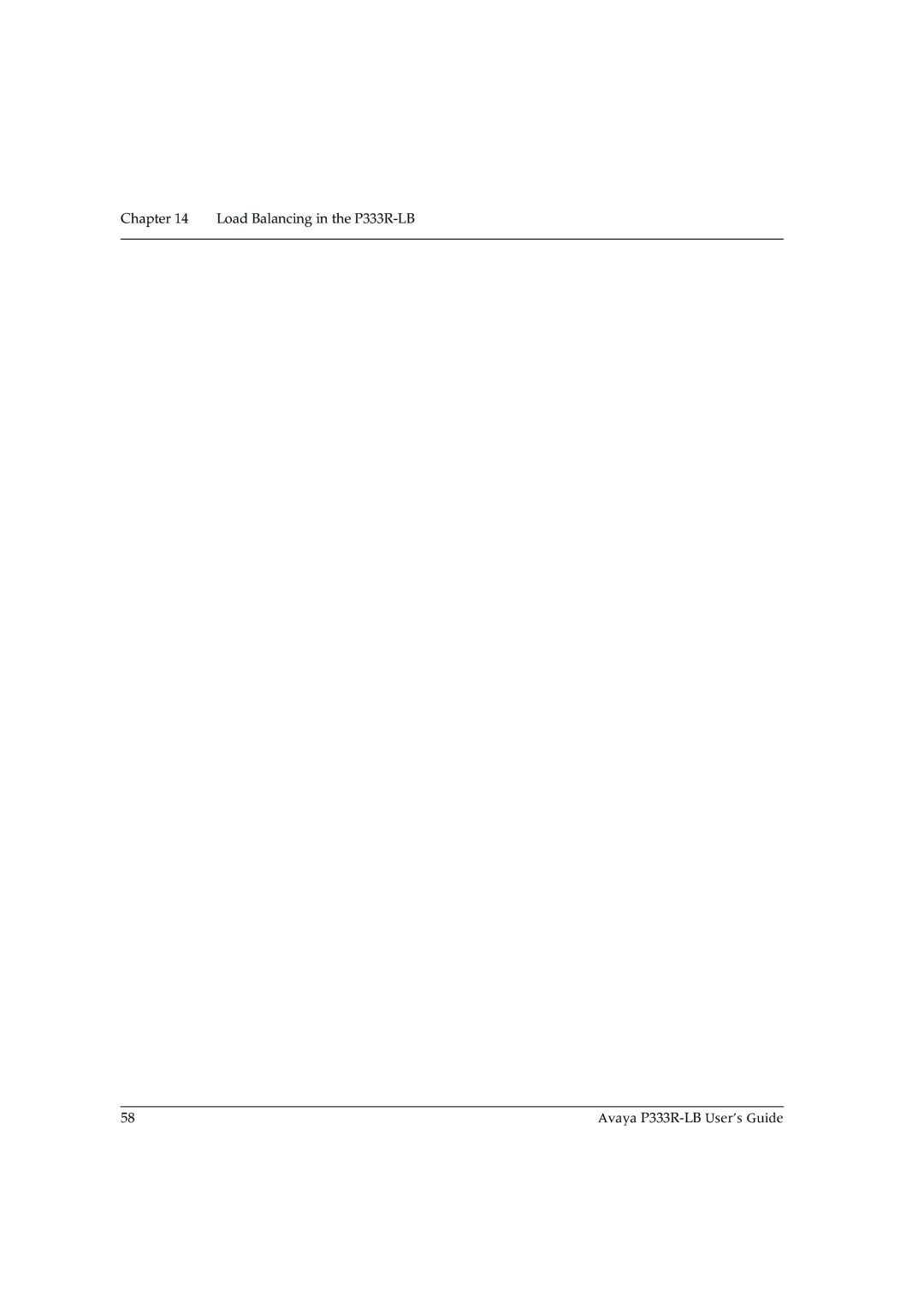 Avaya manual Load Balancing in the P333R-LB Avaya P333R-LB User’s Guide 