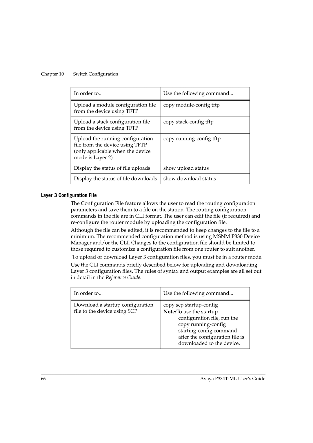 Avaya P334T-ML manual Layer 3 Configuration File 