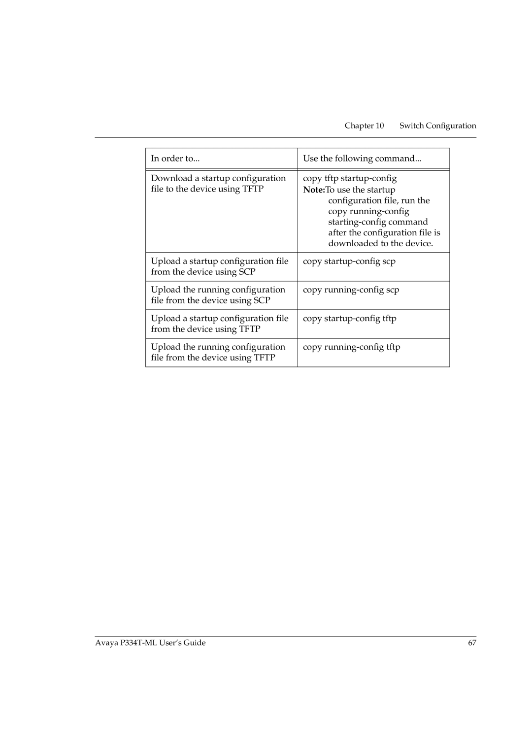 Avaya P334T-ML manual Switch Configuration 