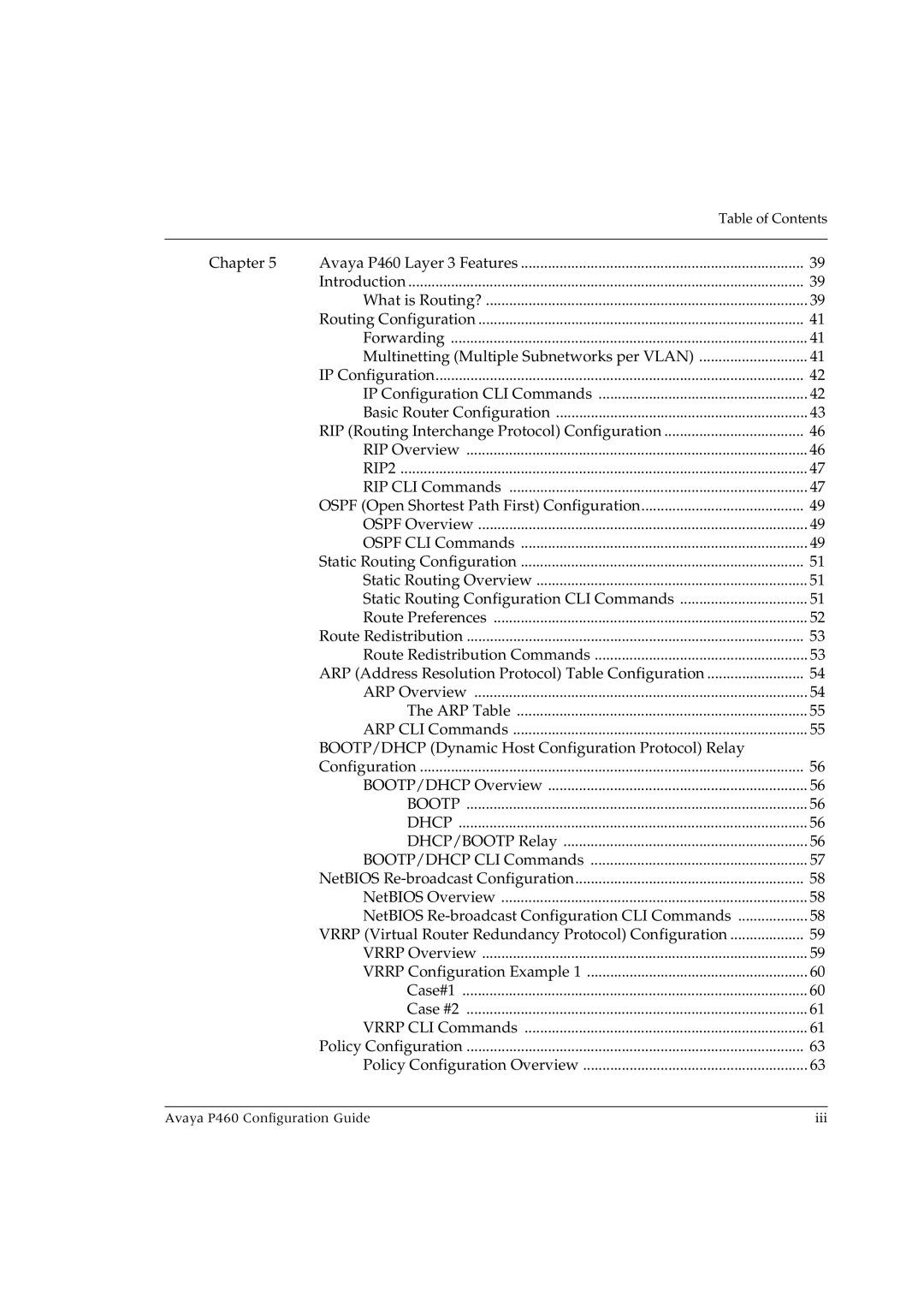 Avaya P460 manual RIP2 