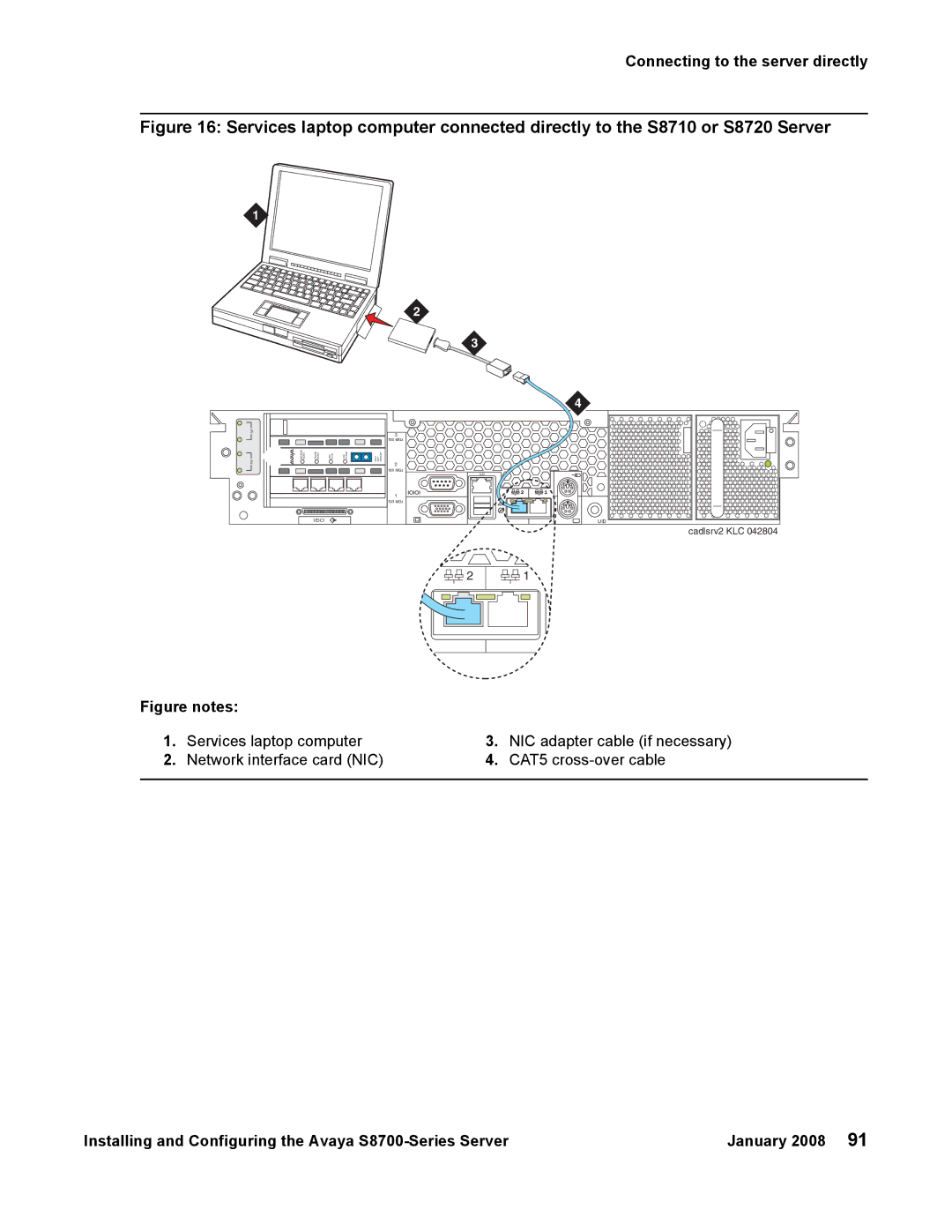 Avaya S8700 manual Cadlsrv2 KLC 