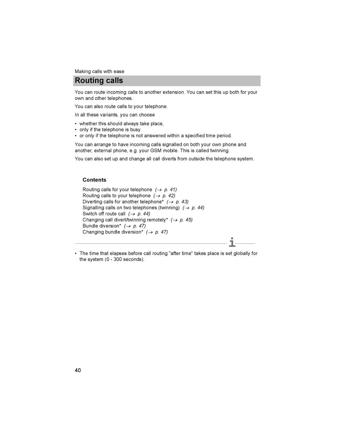 Avaya T3 (IP) Comfort manual Routing calls 