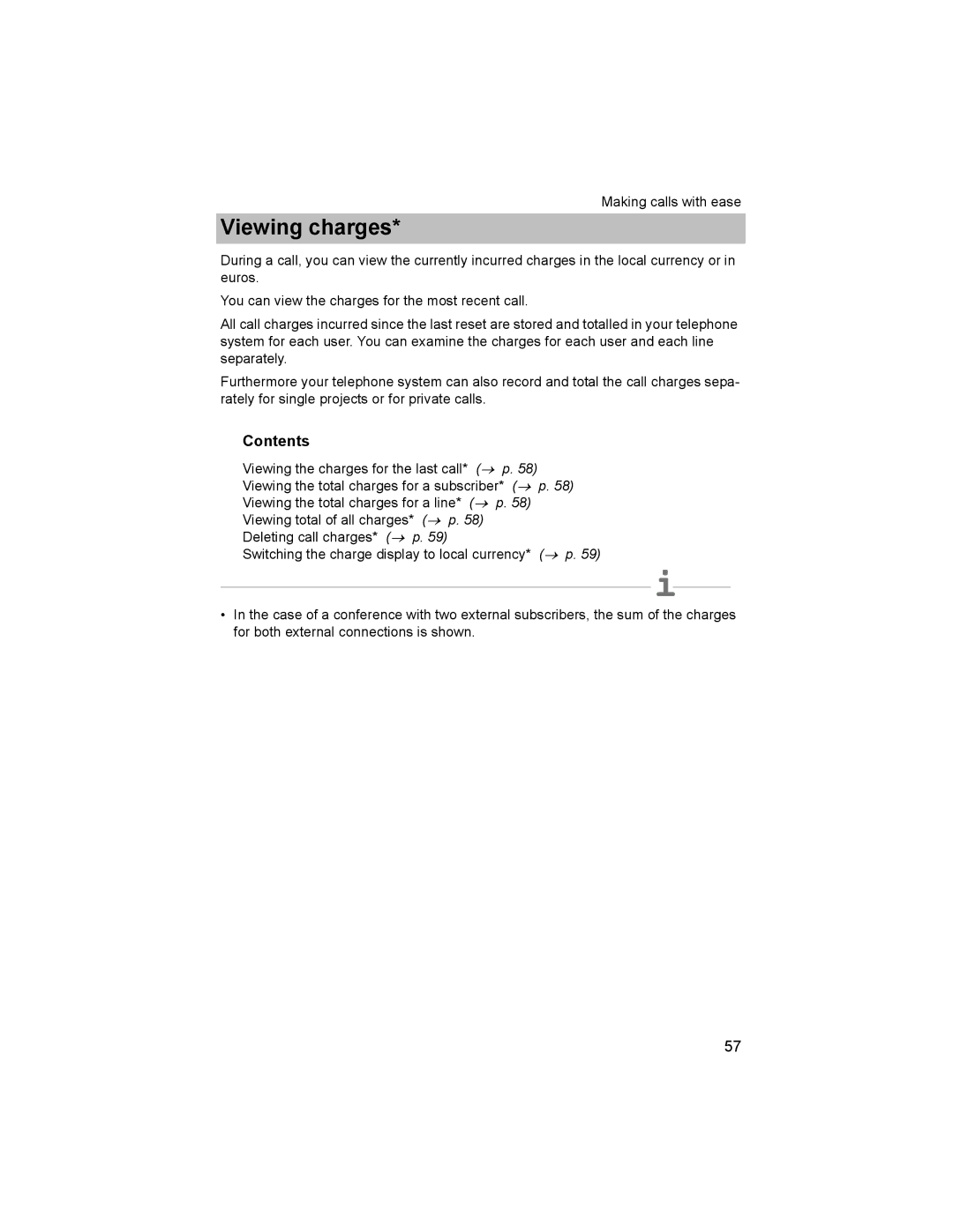 Avaya T3 (IP) Comfort manual Viewing charges 