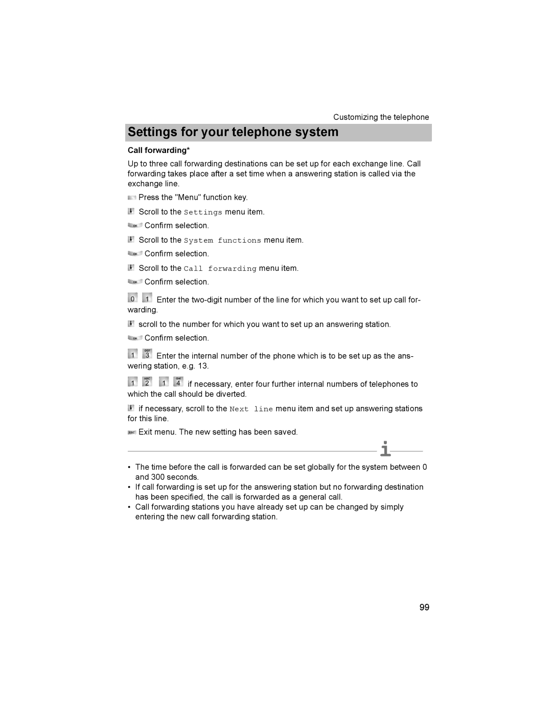 Avaya T3 (IP) Comfort manual Call forwarding 