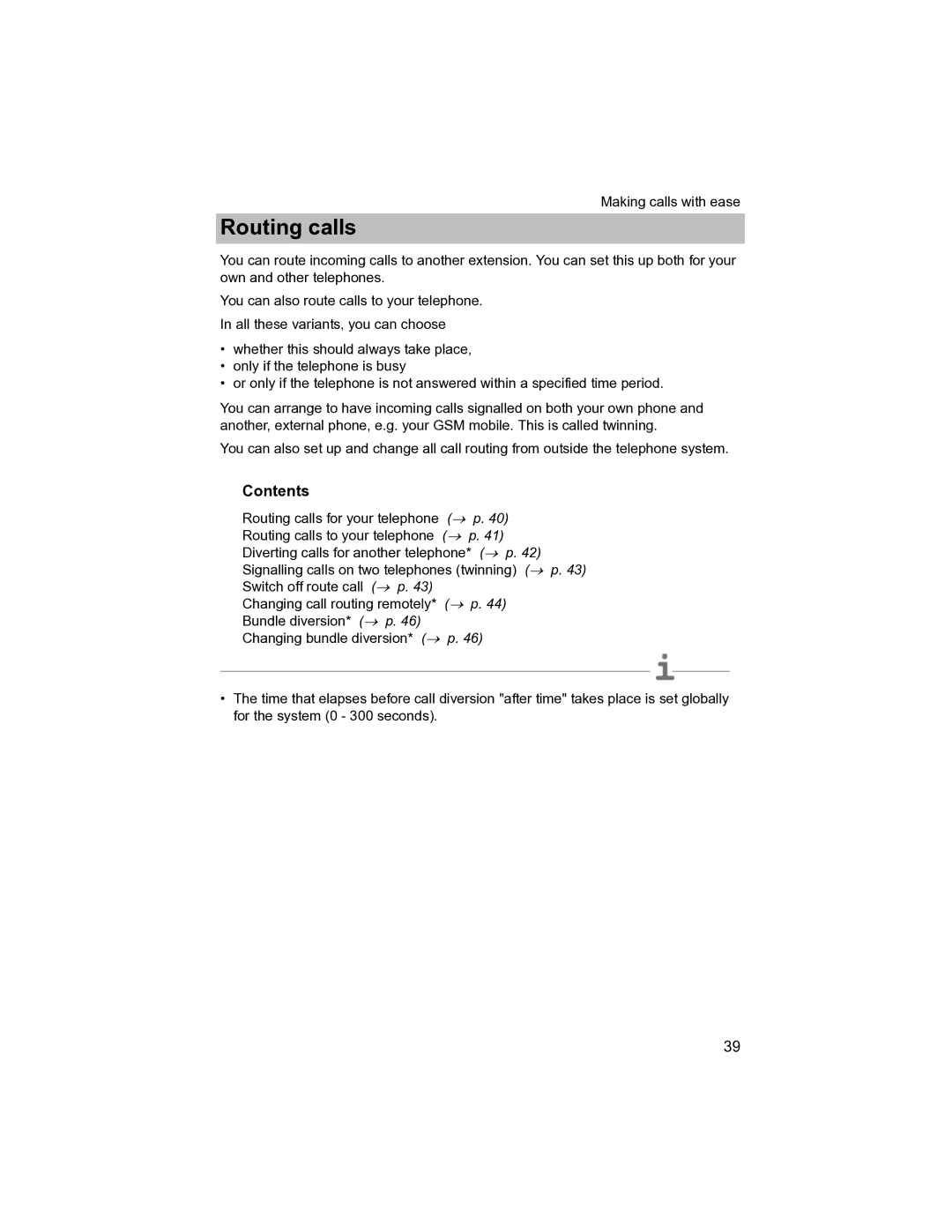 Avaya T3 (IP) Compact manual Routing calls 