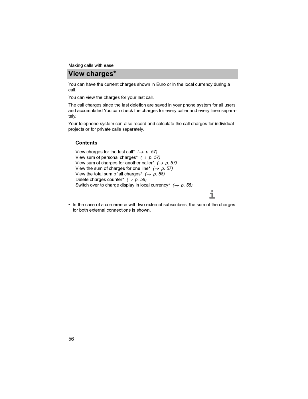 Avaya T3 (IP) Compact manual View charges 