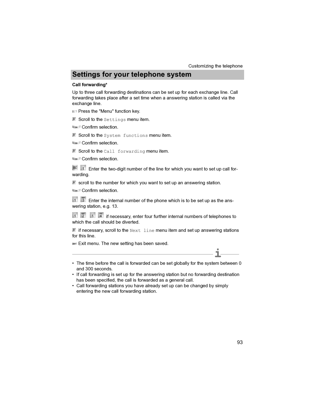 Avaya T3 (IP) Compact manual Call forwarding 