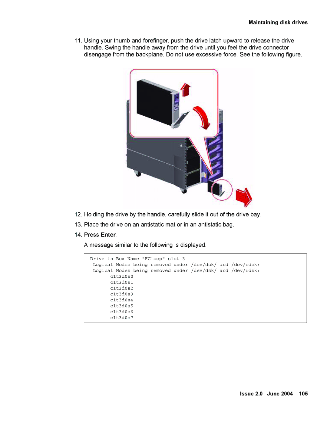 Avaya V880 manual Maintaining disk drives 