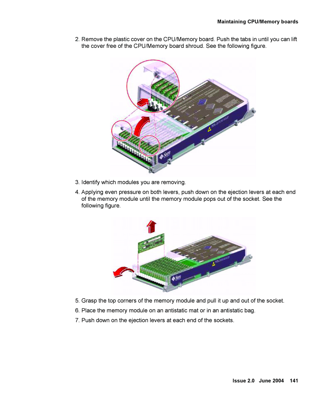 Avaya V880 manual Maintaining CPU/Memory boards 