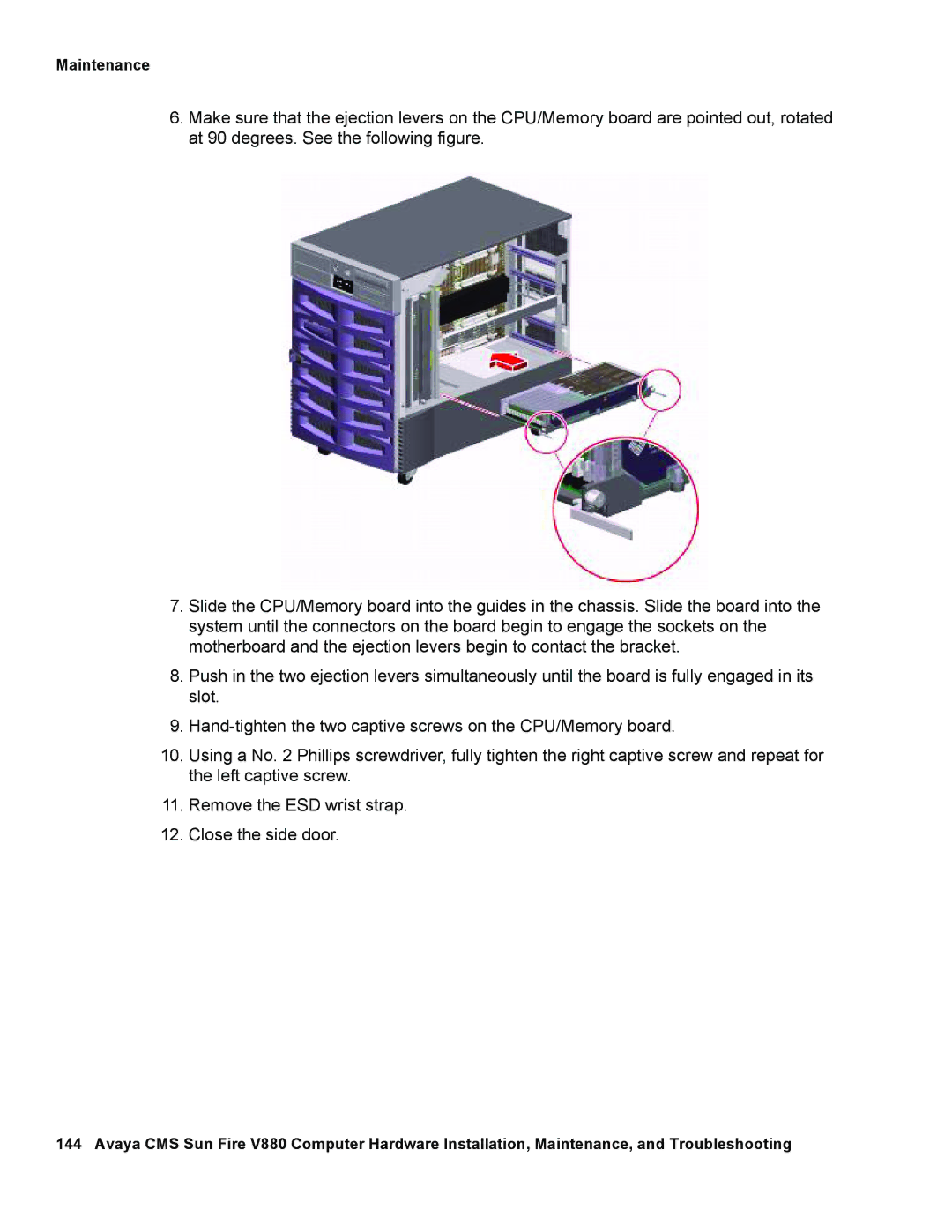 Avaya V880 manual Maintenance 