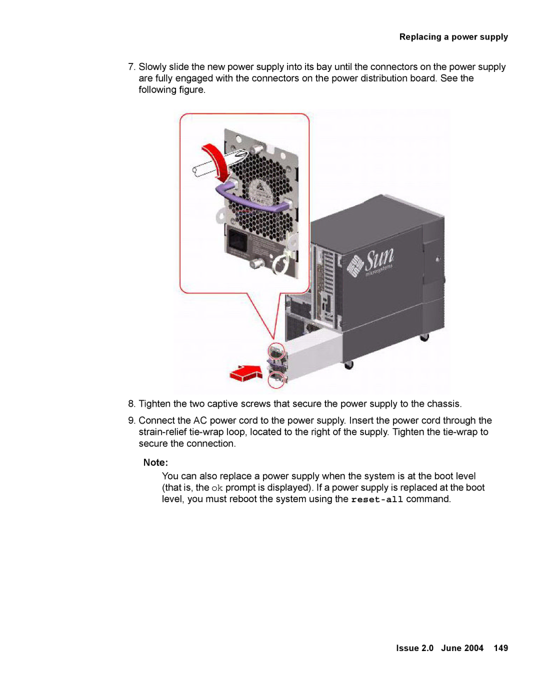 Avaya V880 manual Replacing a power supply 