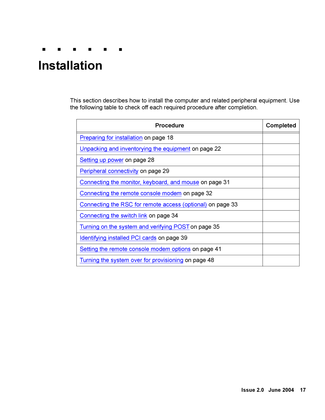 Avaya V880 manual Installation 