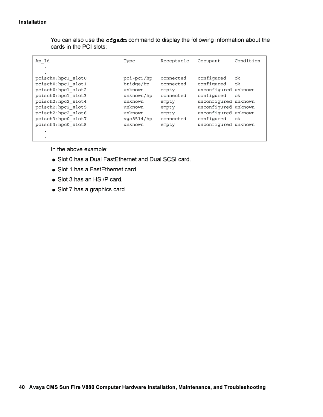 Avaya V880 manual Installation 