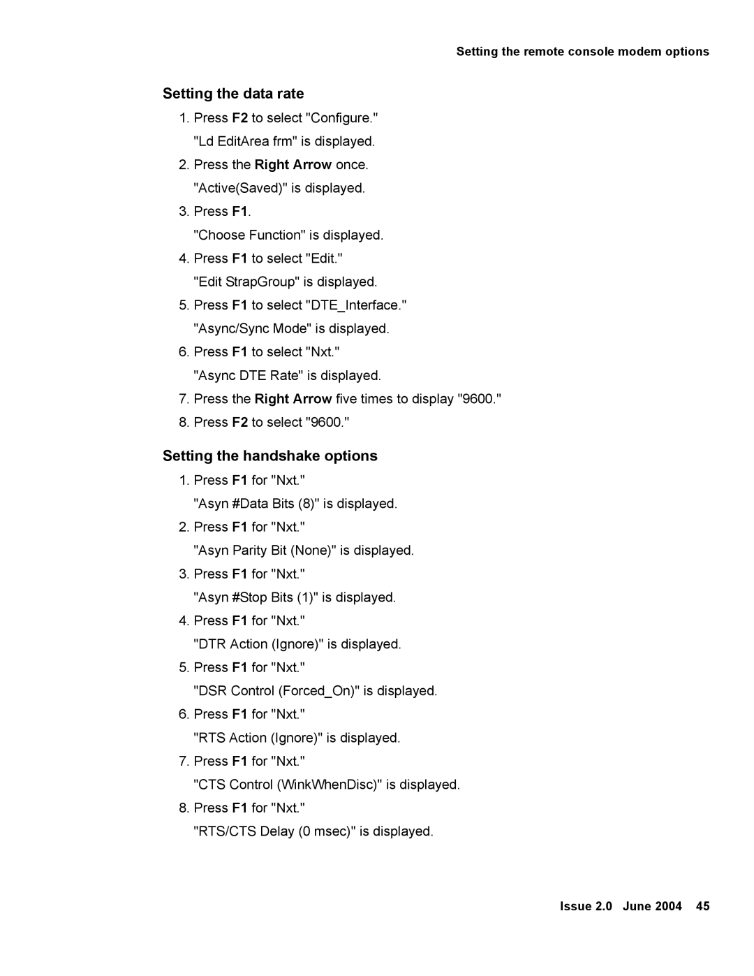 Avaya V880 manual Setting the data rate 