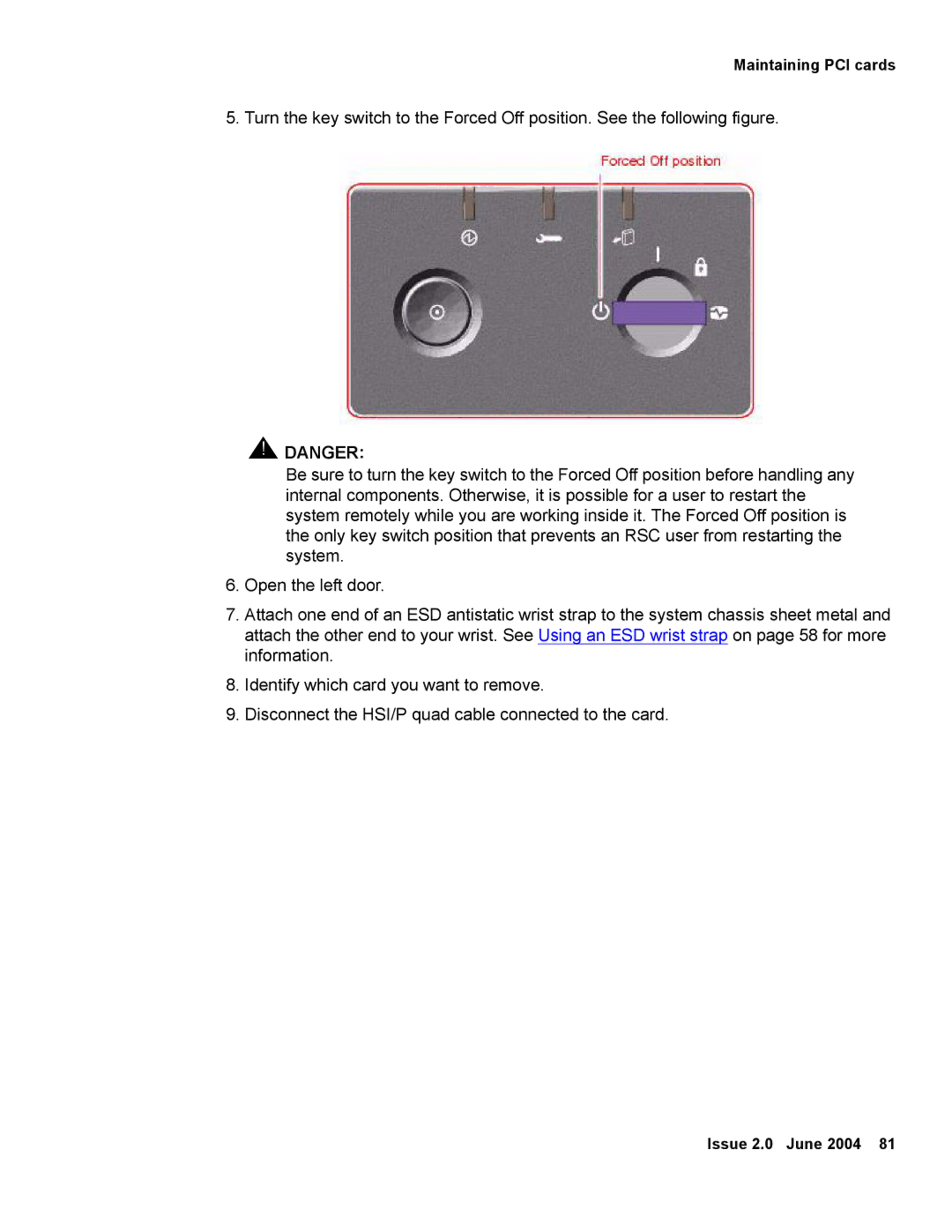 Avaya V880 manual Maintaining PCI cards 