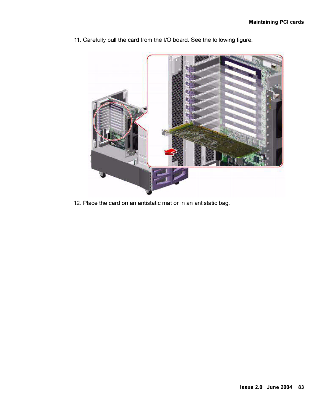 Avaya V880 manual Maintaining PCI cards 