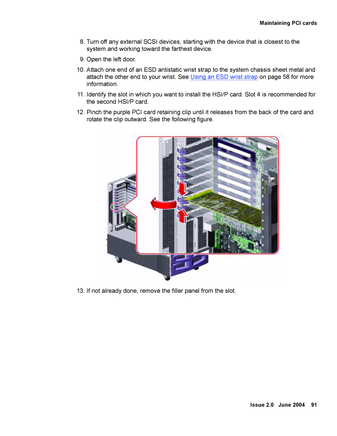 Avaya V880 manual Maintaining PCI cards 