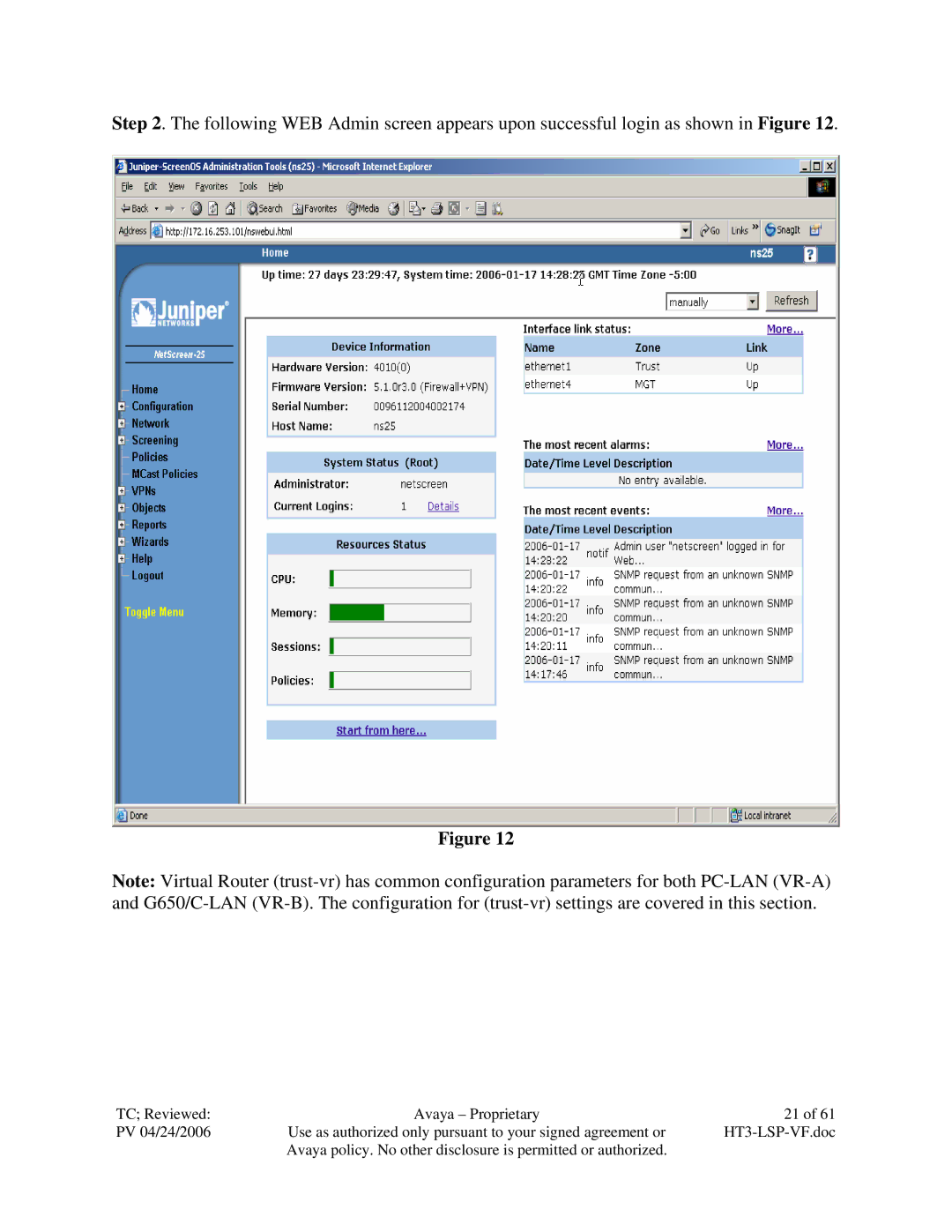 Avaya VF 3000 manual TC Reviewed Avaya Proprietary PV 04/24/2006 