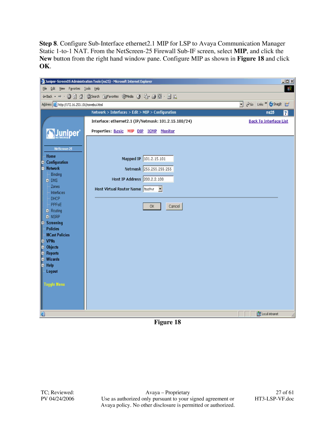 Avaya VF 3000 manual TC Reviewed Avaya Proprietary PV 04/24/2006 