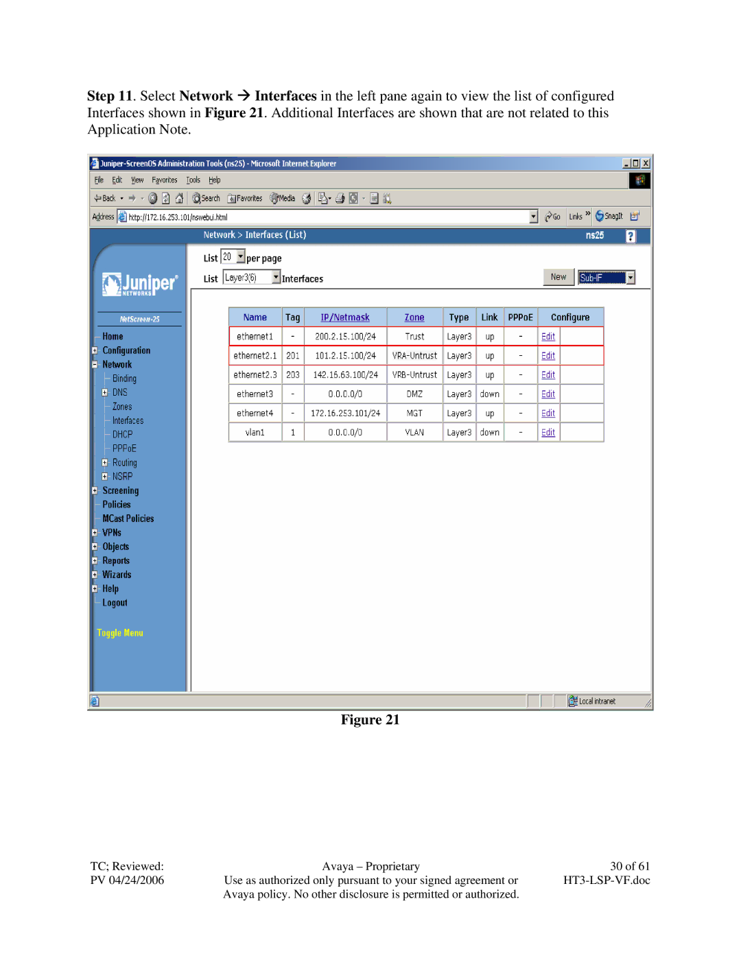 Avaya VF 3000 manual TC Reviewed Avaya Proprietary PV 04/24/2006 