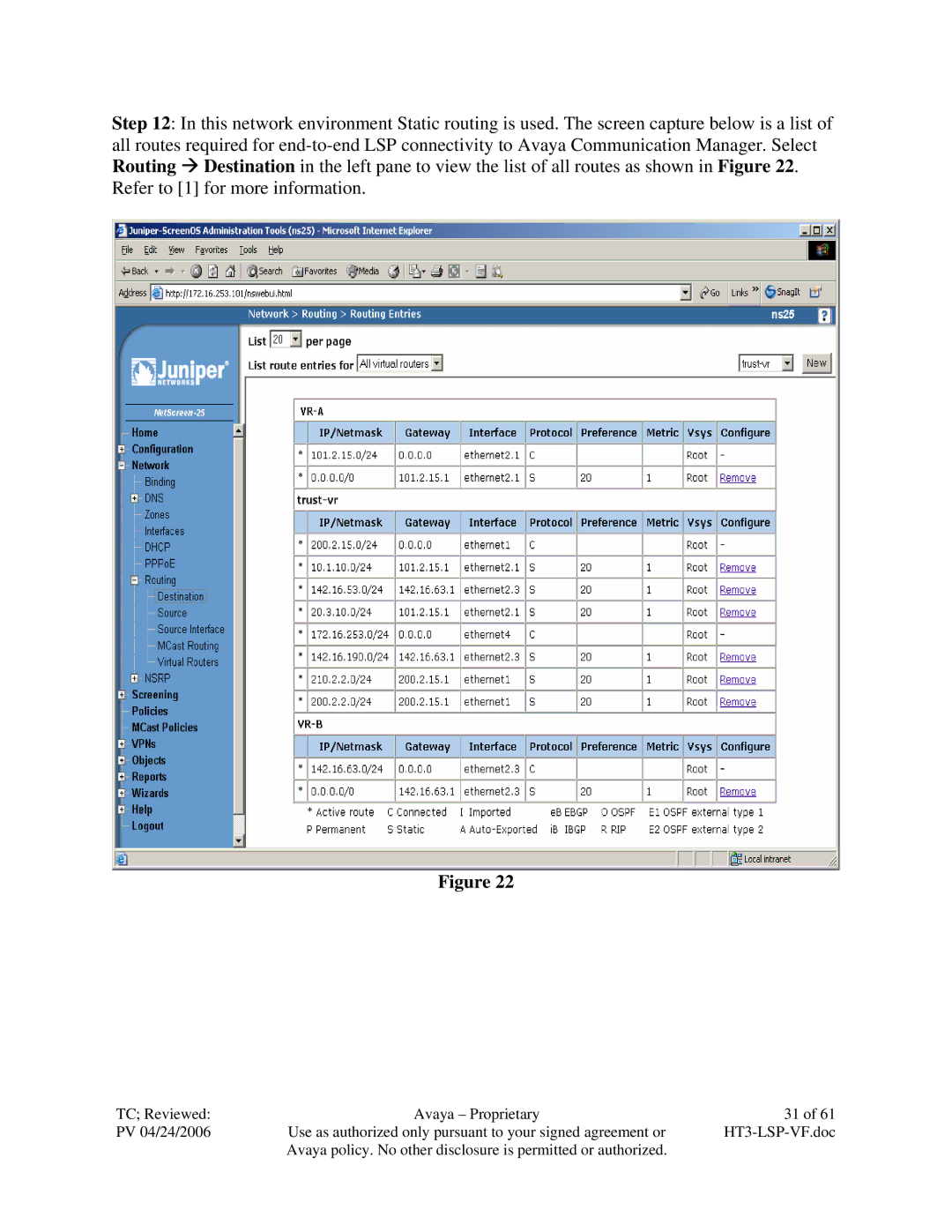 Avaya VF 3000 manual TC Reviewed Avaya Proprietary PV 04/24/2006 