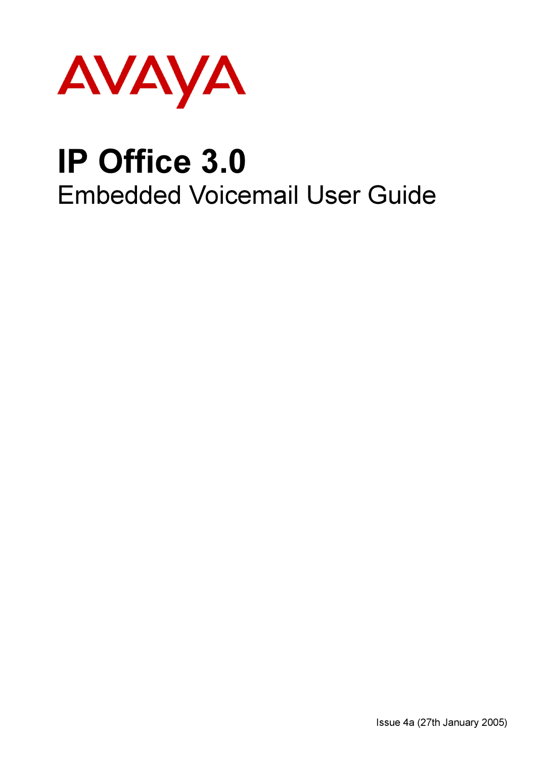 Avaya Voicemail manual IP Office 