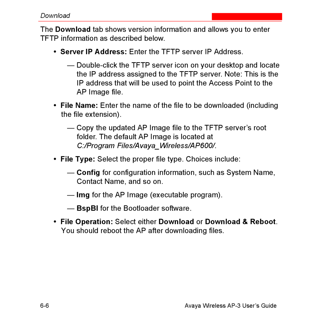 Avaya Wireless AP-3 manual Program Files/AvayaWireless/AP600 