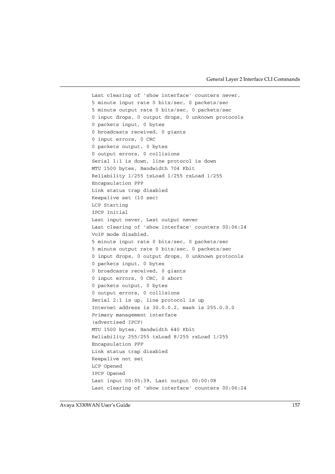 Avaya manual Avaya X330WAN User’s Guide 157 