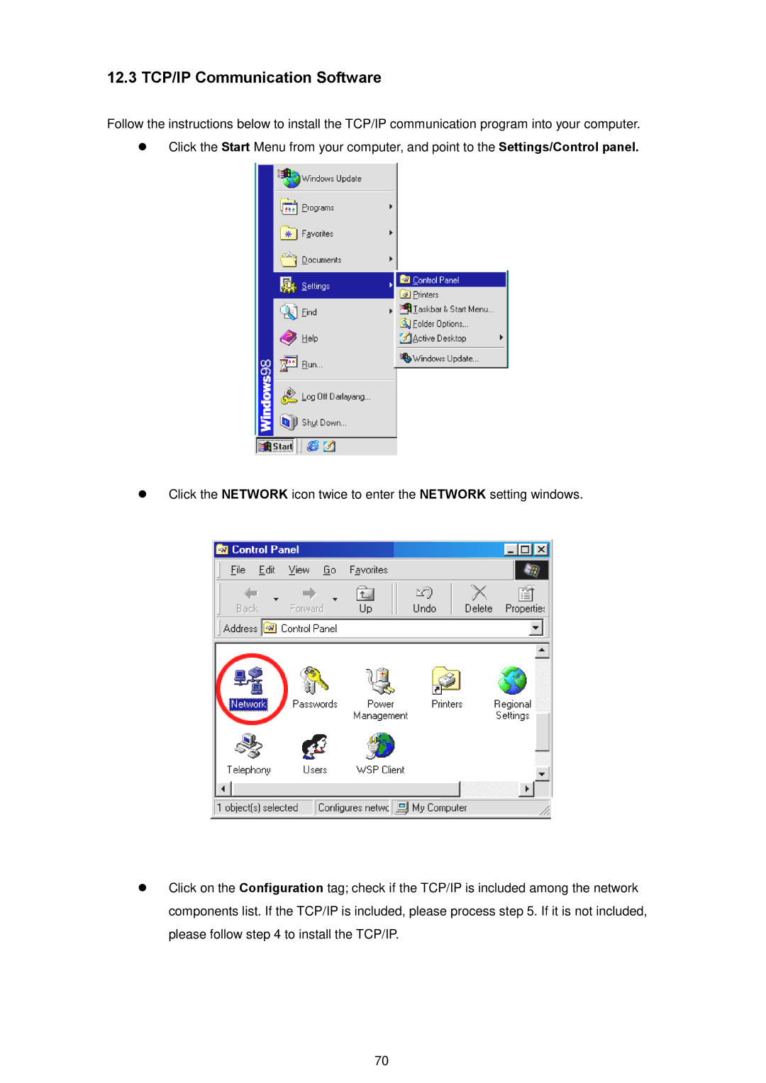 AVE MV DR4000 manual 12.3 TCP/IP Communication Software 