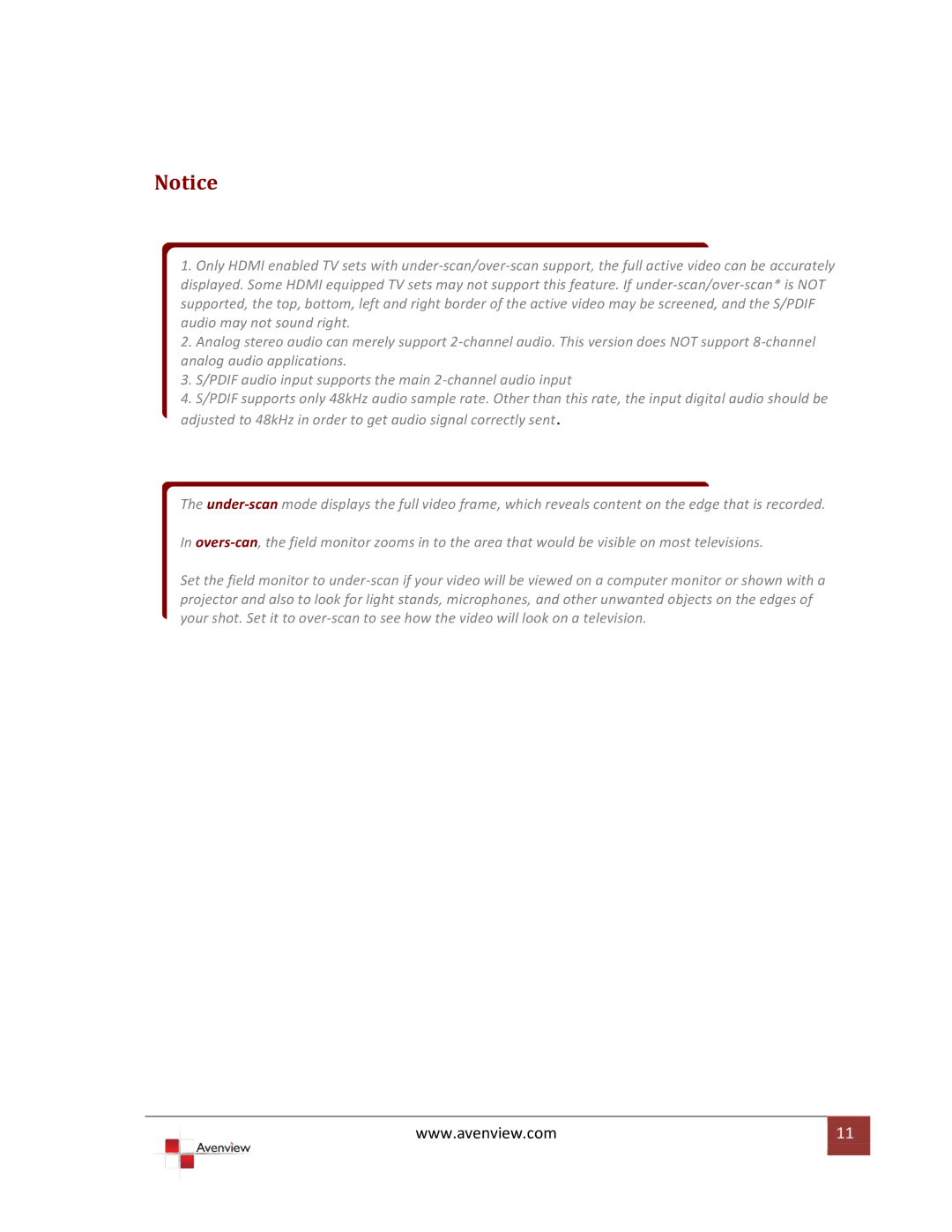 Avenview C-COMPVGA-HDM specifications 