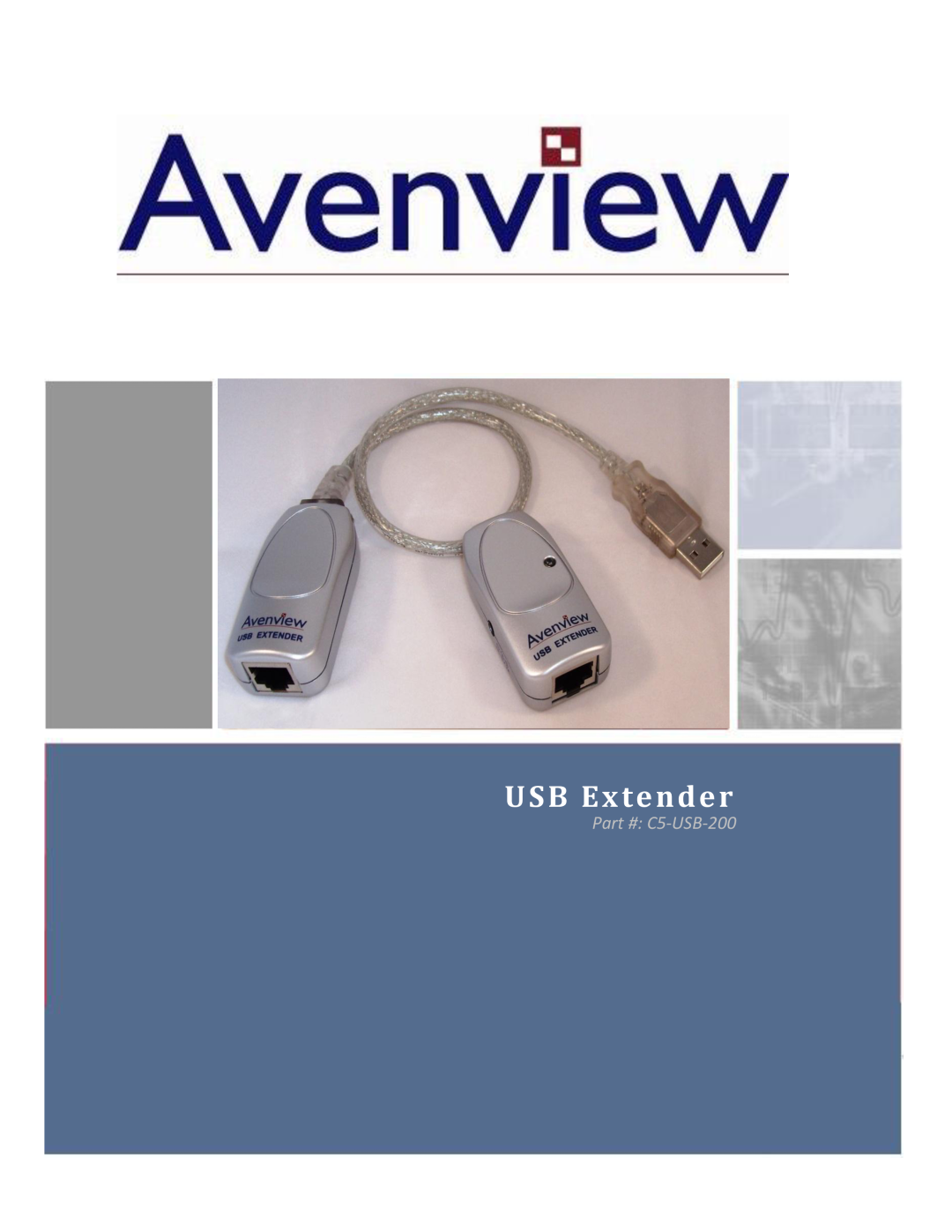 Avenview C5-USB-200 manual USB Extender 
