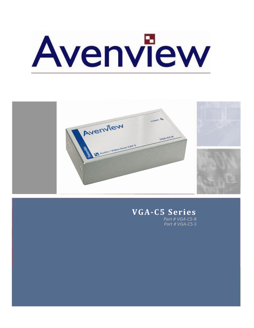 Avenview VGA-C5 Series, VGA-C5-S manual 