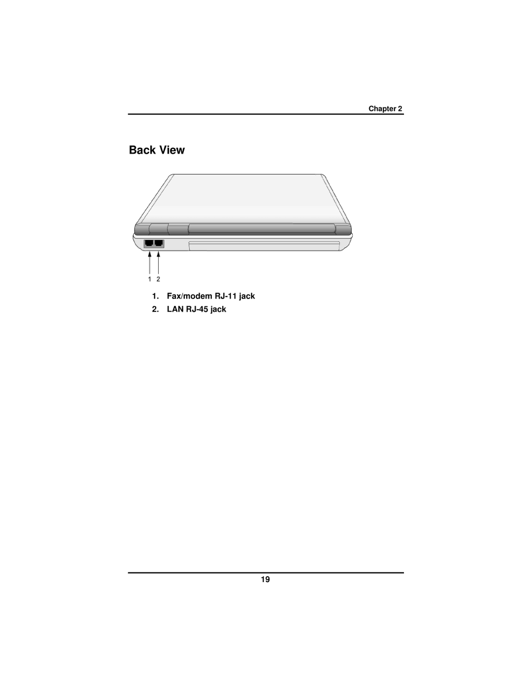 AVERATEC 2300 manual Back View 