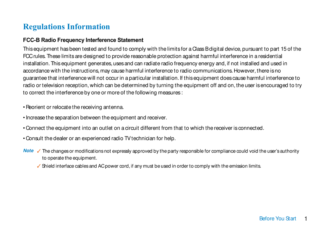 AVERATEC 2700 manual Regulations Information, FCC-B Radio Frequency Interference Statement 