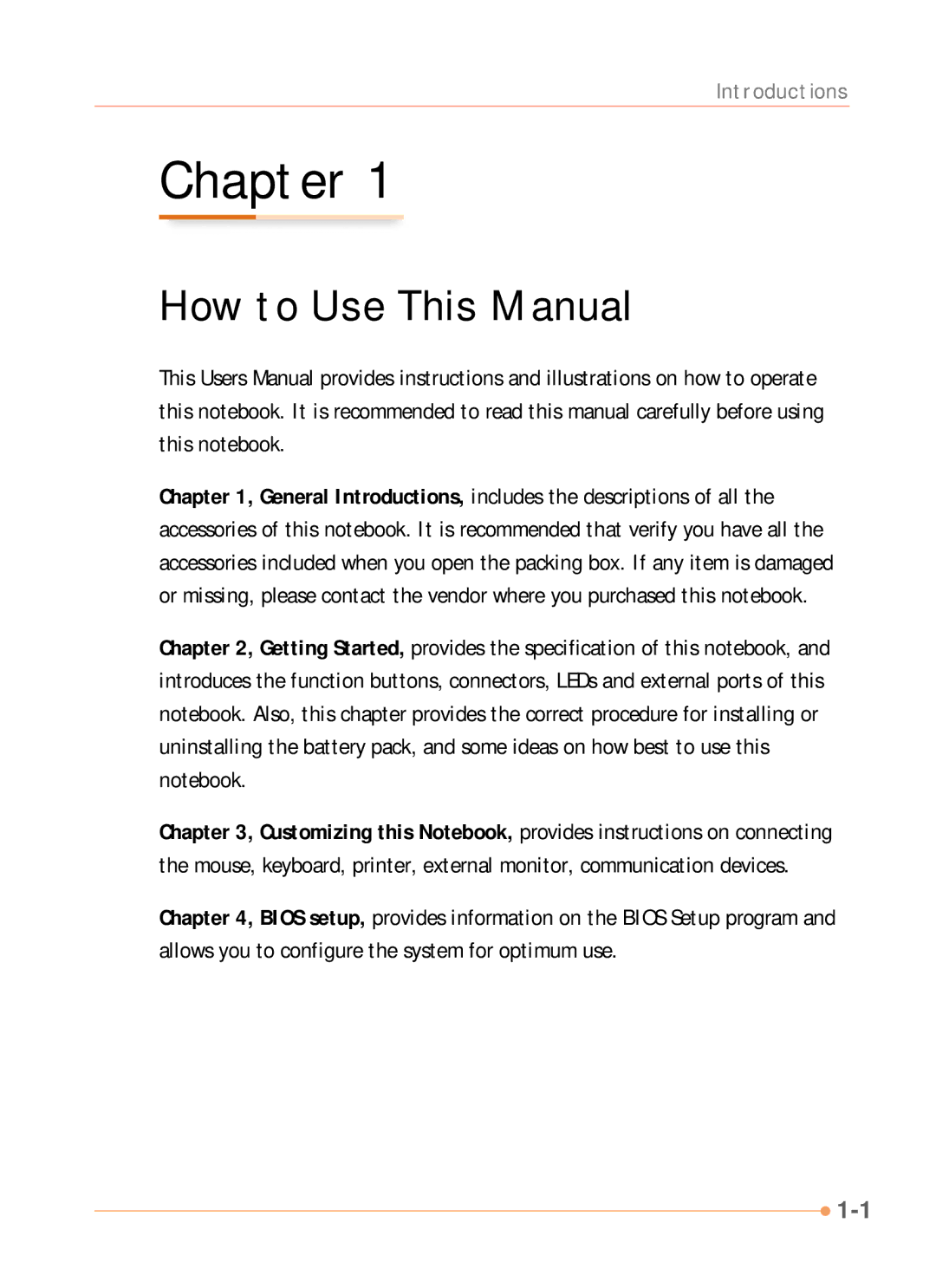 AVERATEC N1000 Series manual Chapter, How to Use This Manual 