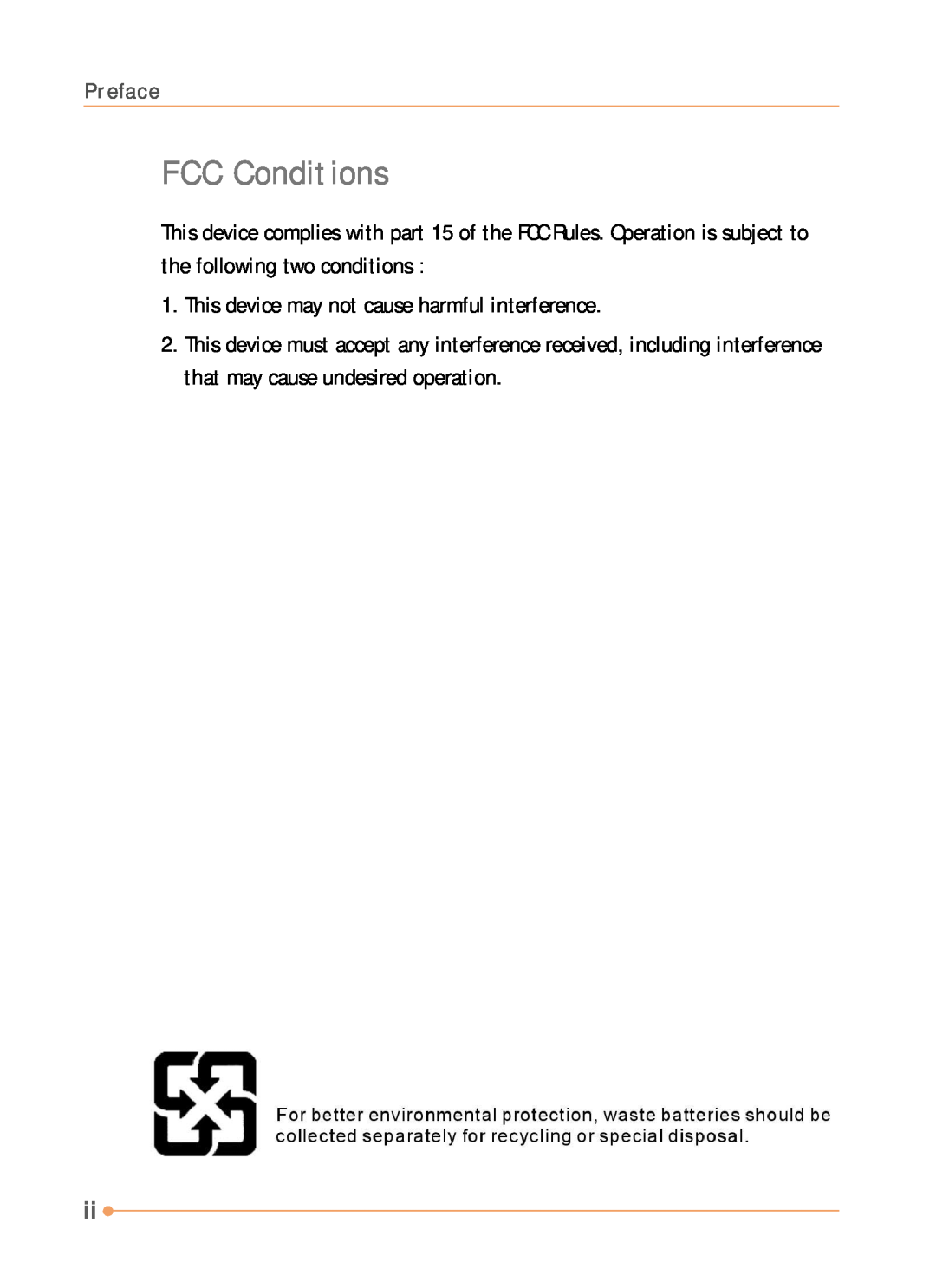 AVERATEC N1000 Series manual FCC Conditions 